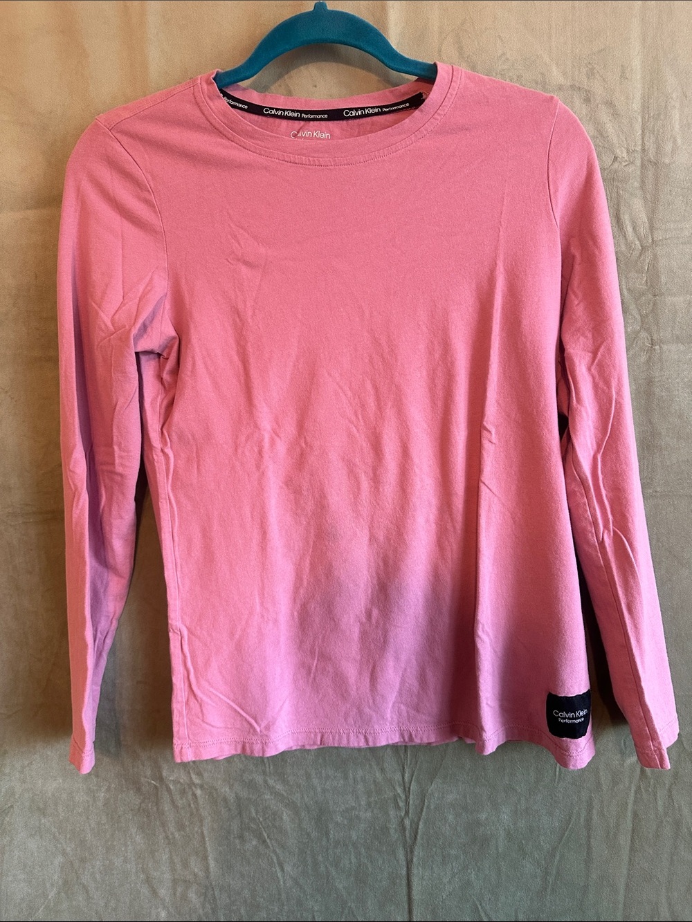 #936 Calvin Klein Pink Long Sleeve Tee